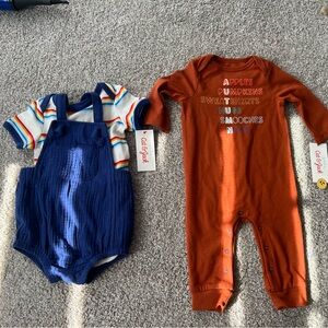 Lot of 2 Cat and jack 3-6 month rompers